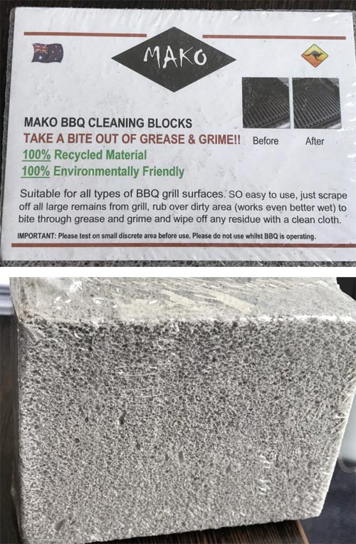 mako bbq cleaning blocks
